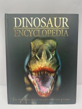 Dinosaur Encyclopedia - Glossy Hardcover with Striking T-Rex Artwork